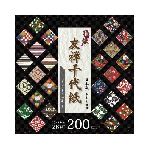 和紙友禅千代紙　１５０×１５０ｍｍ　２００枚×５