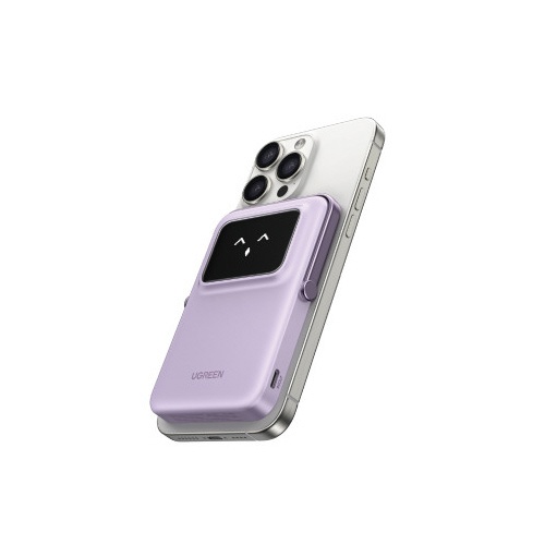 ５０００ｍＡｈワイヤレス充電モバイルバッテリー薄紫