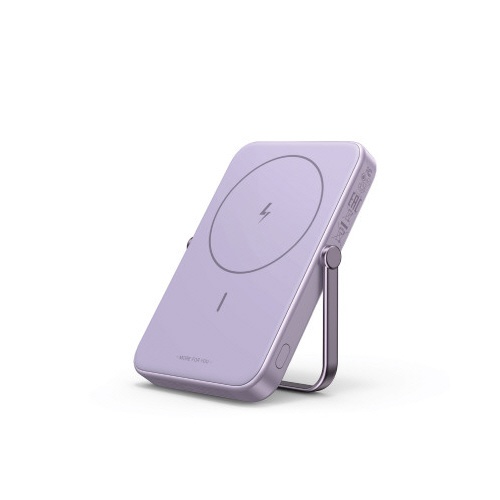 ５０００ｍＡｈワイヤレス充電モバイルバッテリー薄紫