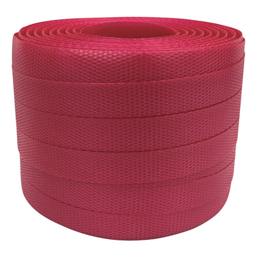 PPバンド15.5mm×100m　赤　【ユタカメイク 梱包用品 ＰＰバンド １５．５ｍｍ×１００ｍ レッド】