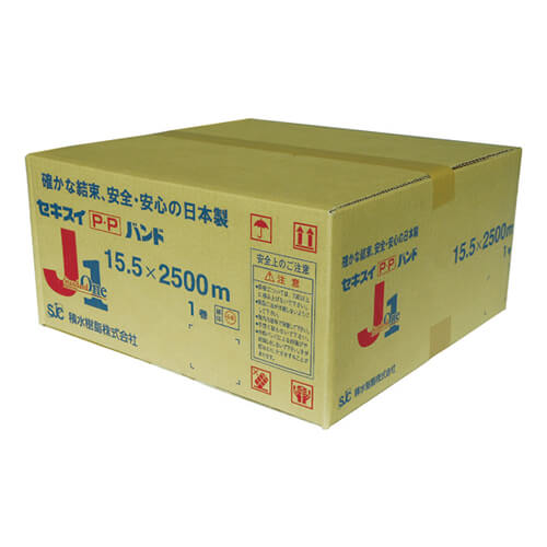 PPバンド15.5mm×2500m　青　【積水 梱包機用ＰＰバンド Ｊ－Ｓ１タイプ１巻梱包 １５．５×２５００ｍ ブルー】