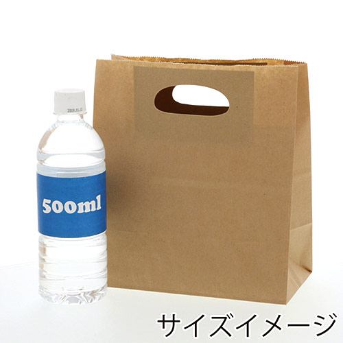 角底手提袋）手提袋 小 ふで柄 まっちゃ/400枚入（19-695M）-