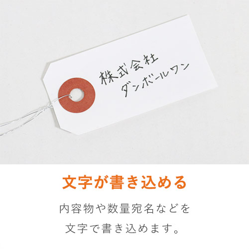 ＴＲＵＳＣＯ 針金付き中荷札 白 90×45mm（22枚入）THNF-M