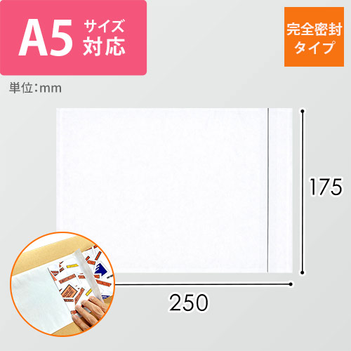 デリバリーパック 完全密封タイプ A5サイズ用 175×250mm（100枚入）PA-005T