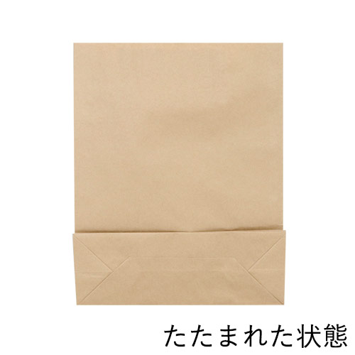 【特別価格】手提げ紙袋（茶・平紐・幅320×マチ115×高さ400mm）