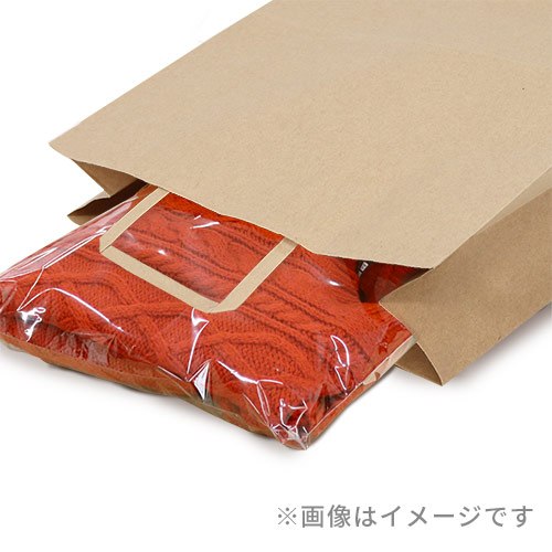 【特別価格】手提げ紙袋（茶・平紐・幅320×マチ115×高さ400mm）