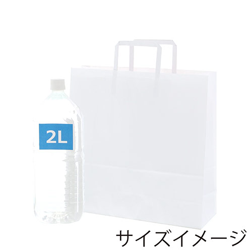 【特別価格】手提げ紙袋（白・平紐・幅320×マチ115×高さ320mm）