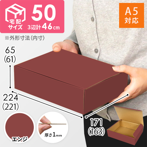【エンジ色】宅配60サイズ・N式ケース（A5サイズ）