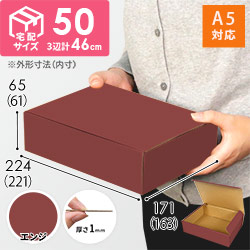 【エンジ色】宅配60サイズ・N式ケース（A5サイズ）