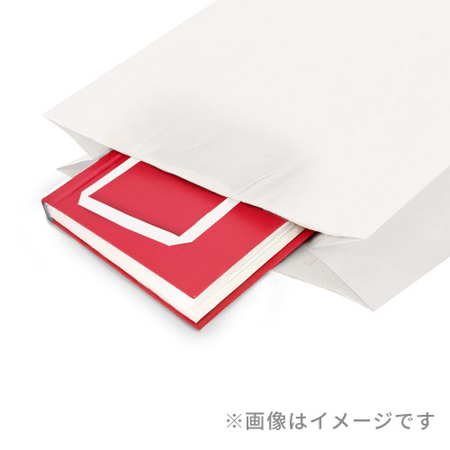 【特別価格】手提げ紙袋(白・平紐・幅260×マチ140×高さ260mm)