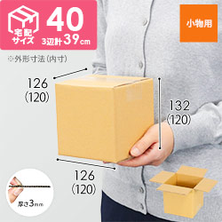 【小型】宅配40サイズ・ダンボール箱（120×120×120mm）