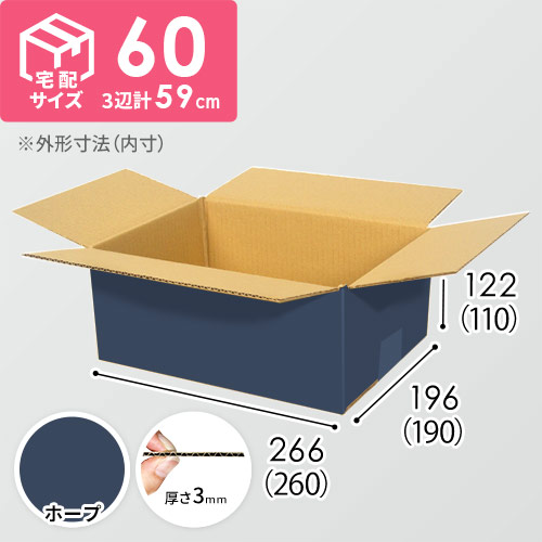 【青色・ホープ】宅配60サイズ・ダンボール箱