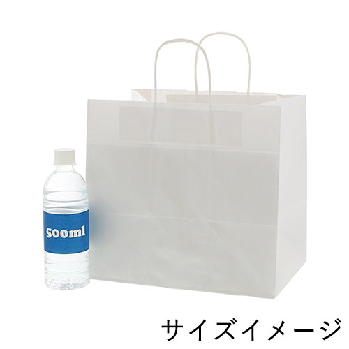 【特別価格】手提げ紙袋（白・丸紐・幅300×マチ210×高さ275mm）