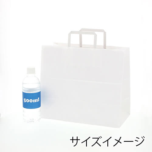 手提げ紙袋（白・平紐・幅320×マチ160×高さ280mm）