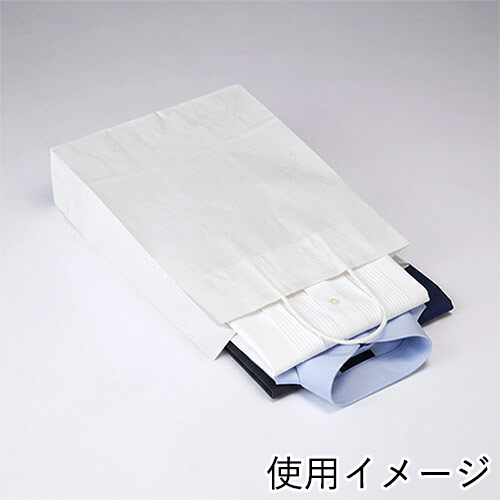 手提げ紙袋（白・丸紐・幅270×マチ80×高さ340mm）