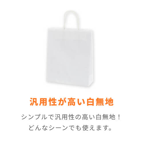 手提げ紙袋（白・丸紐・幅260×マチ100×高さ310mm）