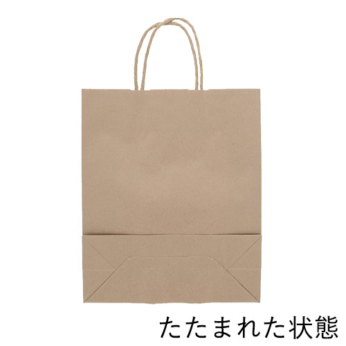 手提げ紙袋（茶・丸紐・幅260×マチ100×高さ310mm）