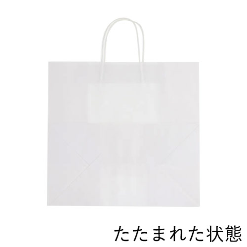 手提げ紙袋（白・丸紐・幅410×マチ220×高さ390mm）