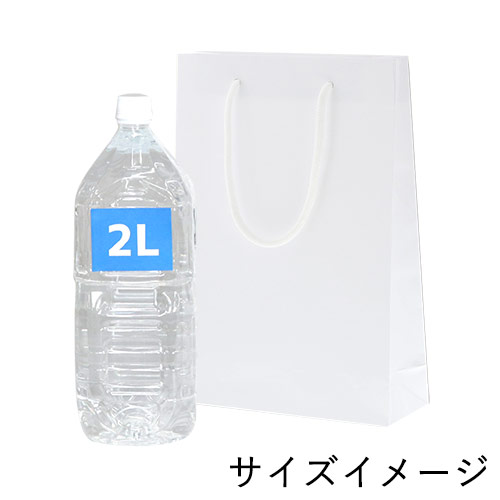 手提げ紙袋（白 ツヤあり・PP紐・幅225×マチ80×高さ320mm）