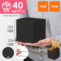 【黒色】宅配60サイズ・地獄底ケース（10cm立方体）