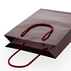 手提げ紙袋（エンジ・ツヤあり・幅225×マチ80×高さ320mm