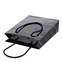 手提げ紙袋（紺・ツヤあり・幅185×マチ65×高さ240mm