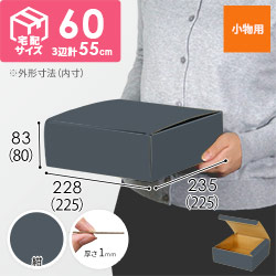 【紺色】フリーBOX・N式ケース（225×225×80mm・定形外郵便）