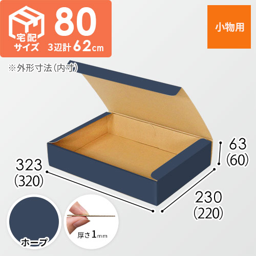 【青色・ホープ】フリーBOX・N式ケース（320×220×60mm・A4サイズ）
