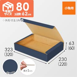 【青色・ホープ】フリーBOX・N式ケース（320×220×60mm・A4サイズ）