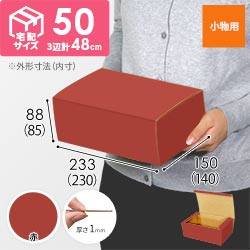 【赤色】フリーBOX・N式ケース（230×140×85mm・定形外郵便）