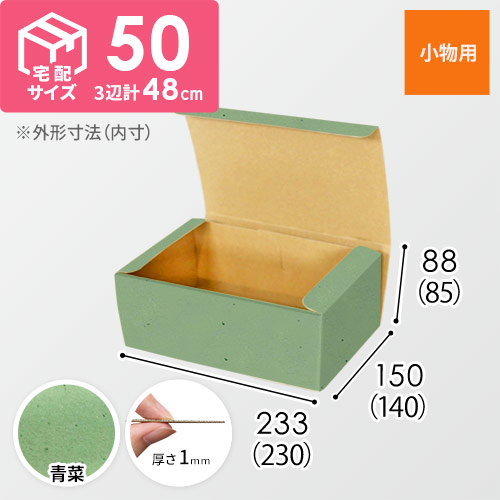 【青菜色】フリーBOX・N式ケース（230×140×85mm・定形外郵便）