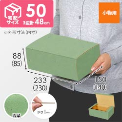 【青菜色】フリーBOX・N式ケース（230×140×85mm・定形外郵便）