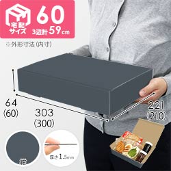 【紺色】宅配60サイズ・N式ケース（300×210×60mm・A4サイズ）