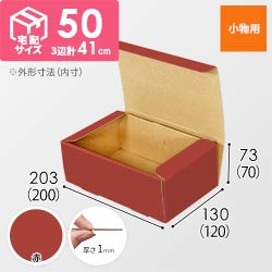 【赤色】フリーBOX・N式ケース（200×120×70mm・定形外郵便）