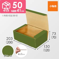 【グリーン色】フリーBOX・N式ケース（200×120×70mm・定形外郵便）