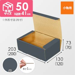 【紺色】フリーBOX・N式ケース（200×120×70mm・定形外郵便）