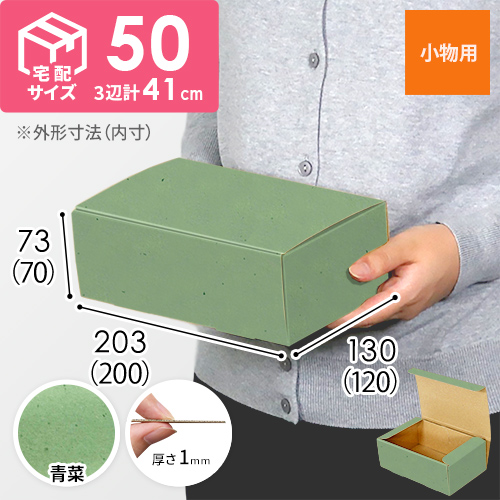 【青菜色】フリーBOX・N式ケース（200×120×70mm・定形外郵便）