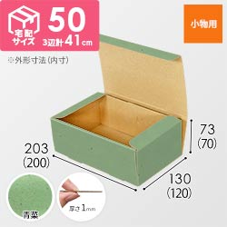 【青菜色】フリーBOX・N式ケース（200×120×70mm・定形外郵便）