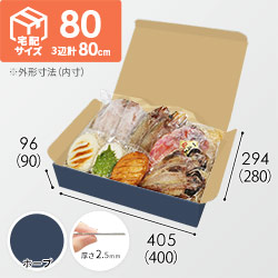 【青色・ホープ】宅配80サイズ・N式ケース（400×280×90mm・はっ水加工なし）