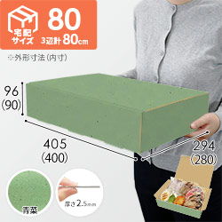 【青菜色】宅配80サイズ・N式ケース（400×280×90mm・はっ水加工なし）