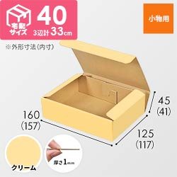 【クリーム色】厚さ4.5cm・N式ケース（157×117×41mm・定形外郵便）