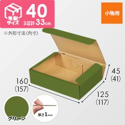 【グリーン色】厚さ4.5cm・N式ケース（157×117×41mm・定形外郵便）