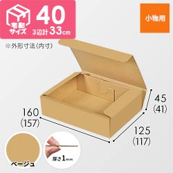 【ベージュ色】厚さ4.5cm・N式ケース（157×117×41mm・定形外郵便）