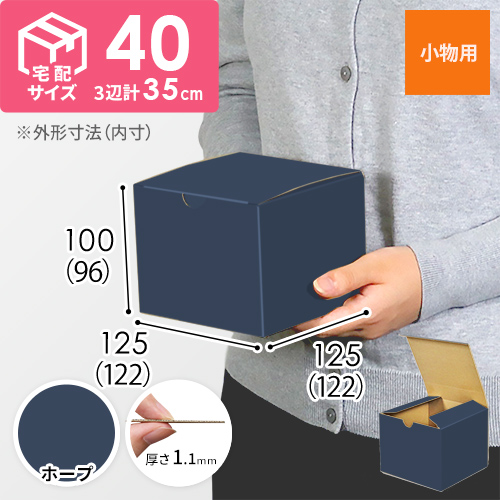 【青色・ホープ】小物用・地獄底ケース（122×122×96mm）