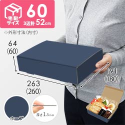 【青色・ホープ】宅配60サイズ・N式ケース（260×180×60mm・はっ水加工なし）