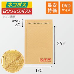 【最安特価】クッション封筒（DVDサイズ）
