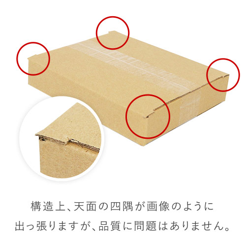 【薄型】宅配60サイズ・ダンボール箱（244×194×38mm）