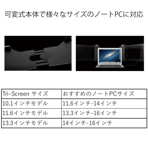 １１．６インチマルチディスプレイモバイルモニター