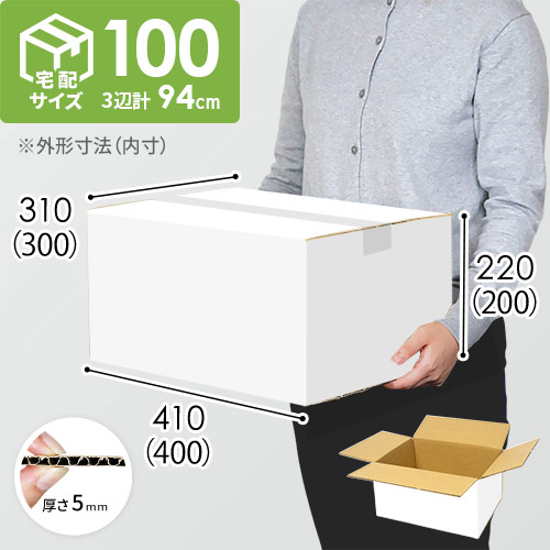 【白色】宅配100サイズ・ダンボール箱（DA006-S）