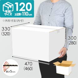 【白色】宅配120サイズ・ダンボール箱